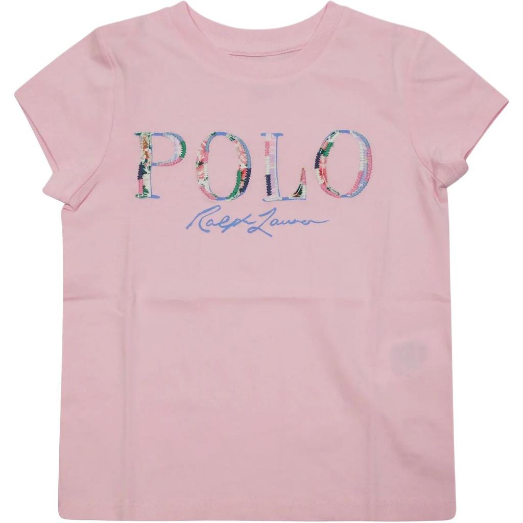 Polo Ralph Lauren Logo Crew Neck Short Sleeve T-Shirt Kids tops Pink 313965131-001
