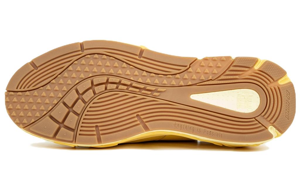 Li Ning Wuji Cushioning Slip Resistant Abrasion Resistant Low top Sports Casual Shoes Men's Yellow AZGS167-1