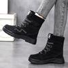 Schuhe für Damen Stiefel Rutschfest High Top Freizeitschuhe Damen Atmungsaktiv Weiß Klobiger Sneaker Übergröße De Mujer