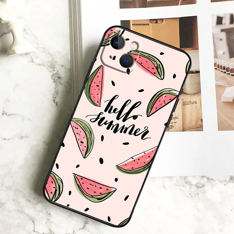 Cute Summer Fruit Watermelon Phone Case For iPhone 17 16 15 14 13 11 12 Pro Max Plus 12 13 Mini 16e 17 Air Cover Coque