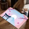Mount Fuji Cherry Blossoms Floor Mat Suitable For Living Room Kitchen Bathroom Non-slip Mat Household Foot Mat