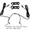 LED Footwell Lighting + Cable Rear set for T-ROC Jetta Polo T-Cross Enyaq 2pcs  Car Rear Foot