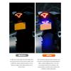 1 Set Motorcycle License Plate Light Cat's Eye LED License Plate Light Tail Decorative Lamp Strobe Light Reversing Signal Light