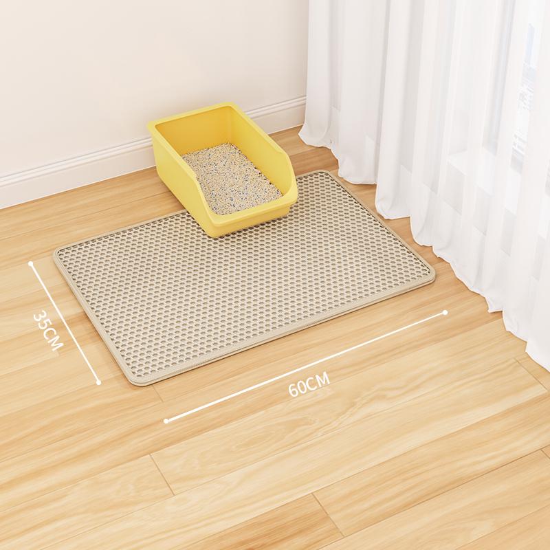 Cat Litter Mat: Anti-Tracking, Anti-Splash, Double Layer, Leak-Control Mat for Cats