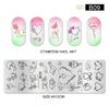 Nail Art Printing Small Long Steel Plate Valentine's Day Love DIY Painted Printing Stainless Steel Nail Printing Plate