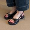 Commuter Version~ Niche High-end Style Round Head with Sandals, Women's Outer Wear Fashion and Comfortable Roman Sandals