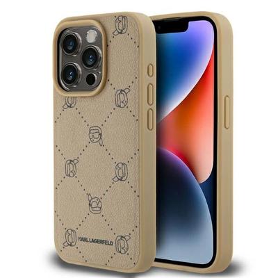 Karl Lagerfeld Klhmp15Lpgkhphe Iphone 15 Pro 6.1 Beige/Beige Magsafe Karl Head