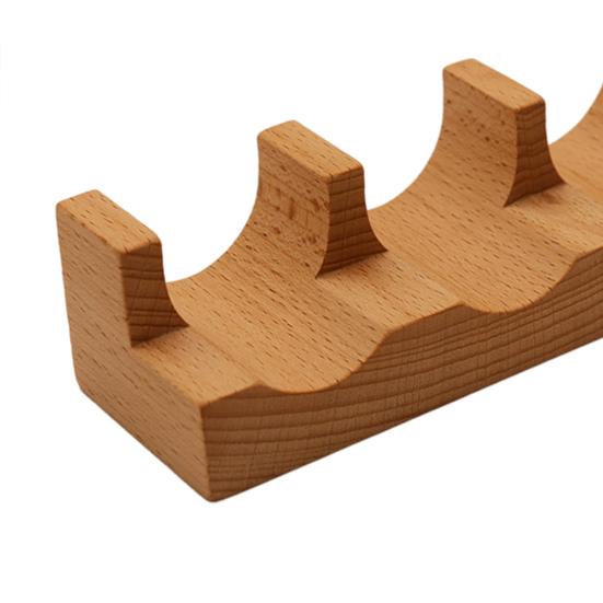 Wooden Sushi Taco Holder U-shaped Sushi Rack Sashimi Plate Sushi Hand Roll Holder Practical