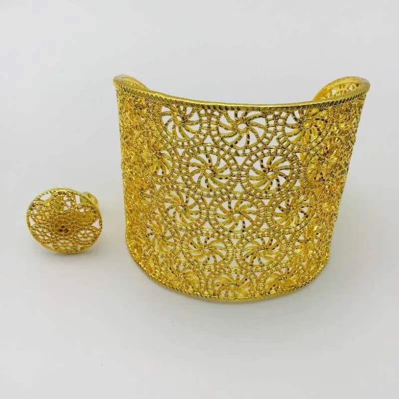 

Комплект ожерелья Позолоченный Африканский Свадебный Драгоценный камень Gold 7