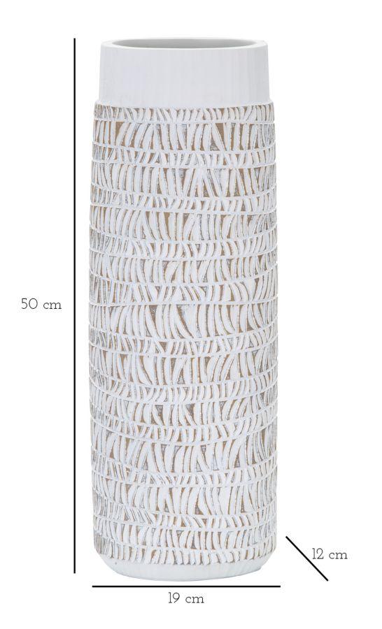 Vase Polyresin Nairobi Oval Cm 19X12X50