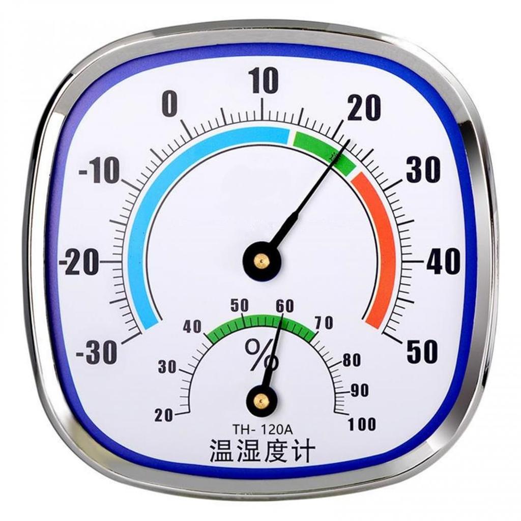 Wall Mounted Temperature Humidity Gauge Indoor Outdoor Thermometer Hygrometer