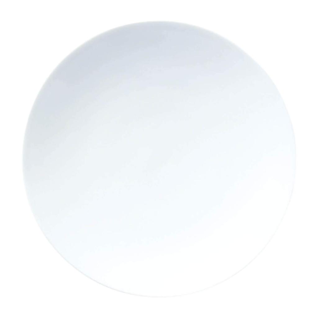 Noritake Grandeur Coupe Plate, 20.5cm, Microwave and Dishwasher Safe, White, Fine Porcelain (Premium White), 94910/1657