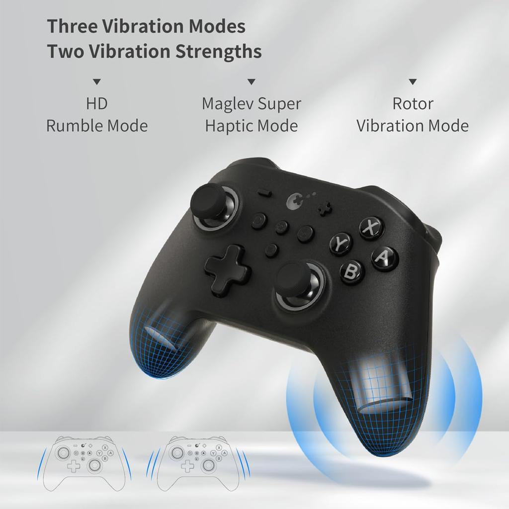 GuliKit KK3 PRO Wireless Compatible with and Hall Effect Sensor and Rear Paddle Buttons Controller, Black, PC, Switch, Android, iOS, Sticks, 6-Axis