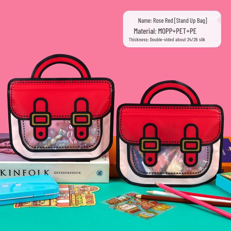 Back-to-School Children's Gift Bags: Cute Self-Sealing Snack & Birthday Packaging