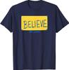 Glaube Gelbes Schild T-Shirt