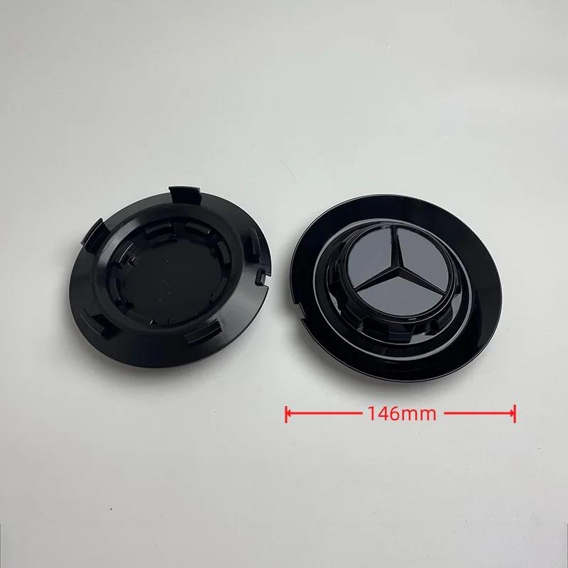 4PCS 147mm Car Wheel Center Hub Cover Cap For Mercedes Benz AMG G350 G500 G63 S680 GLS600 C-1028 17028 Badge Logo Accessories