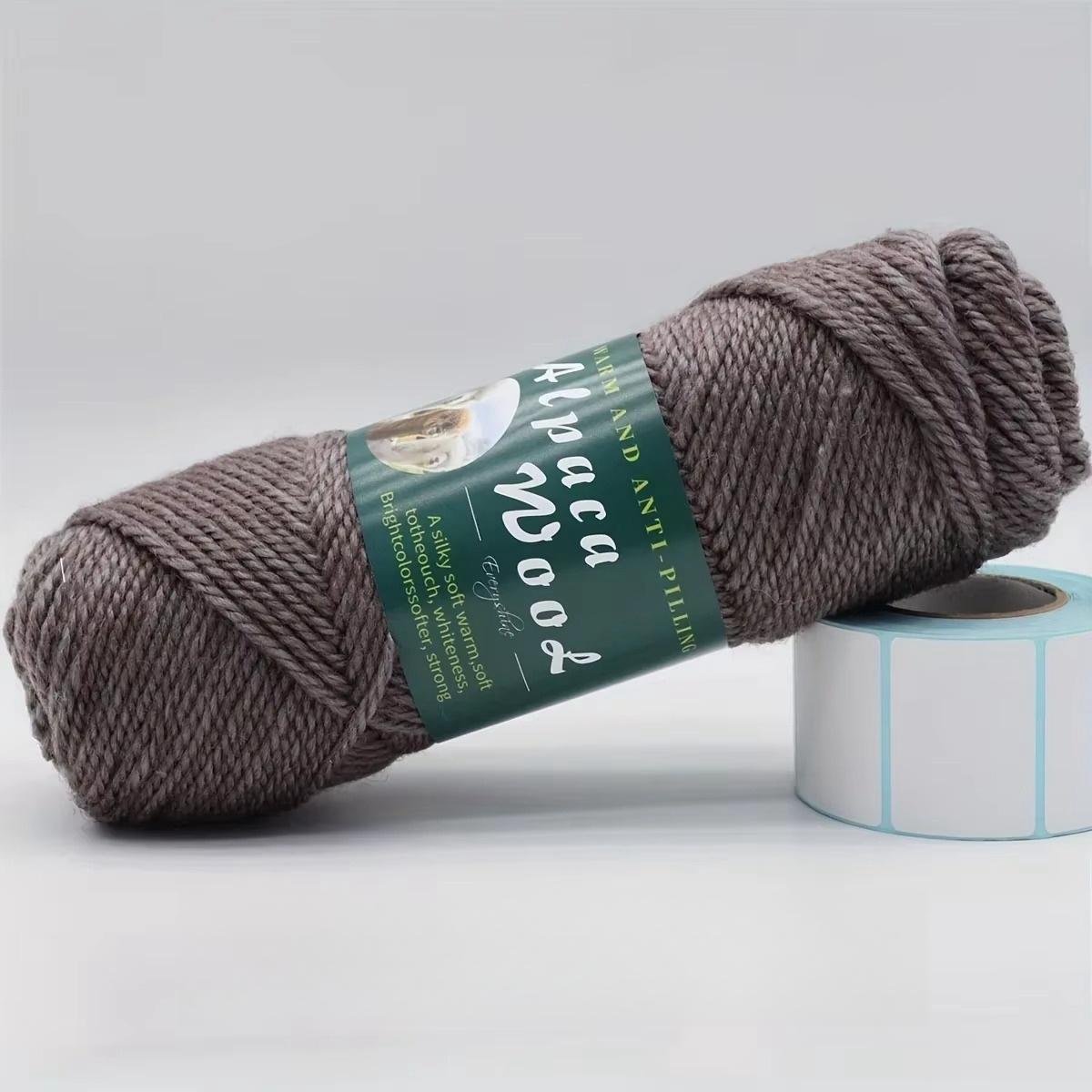 

1 шт. пряжа из шерсти альпака, мягкая и теплая смесь для вязания свитеров, шарфов, шапок - 1,1 фунта каждая, многоцветный ассортимент