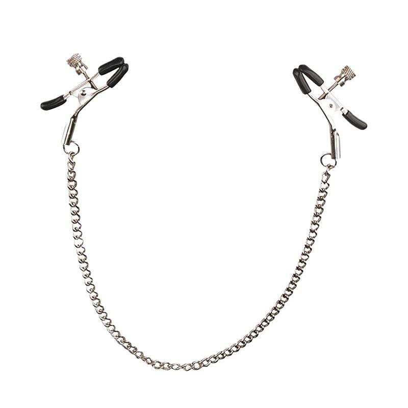Metal Chain Nipple Clips Clitoris Breast Massage Clamps Adult Flirting Teasing Erotic Gadgets Sex Toys For Couples Multicolored