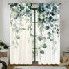 2pcs Lush Greenery Bliss Printed Blackout Door Curtains, Ideal for Living Room, Bedroom, Study, and Home Decoration