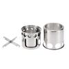 Portable Camping Combo Wood Burning Stove & Cooking Pot Set Fishing Hiking