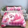 Pink Fairy And Swan Fantasy Set  Kid'S And Adults' Bedroom Decor, Exquisite Three-Piece Bedding Set Gift