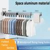 Wall-Mounted Foldable Aluminum Alloy Clothes Drying Rack Perfect for Balcony Bedroom Kitchen Living Room for Home