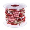 1/2M Christmas Ribbon Decoration Star Bead Chain Ribbon Xmas Tree Ornament DIY Christmas Gift Box Packaging 2023 New Year Natal 7