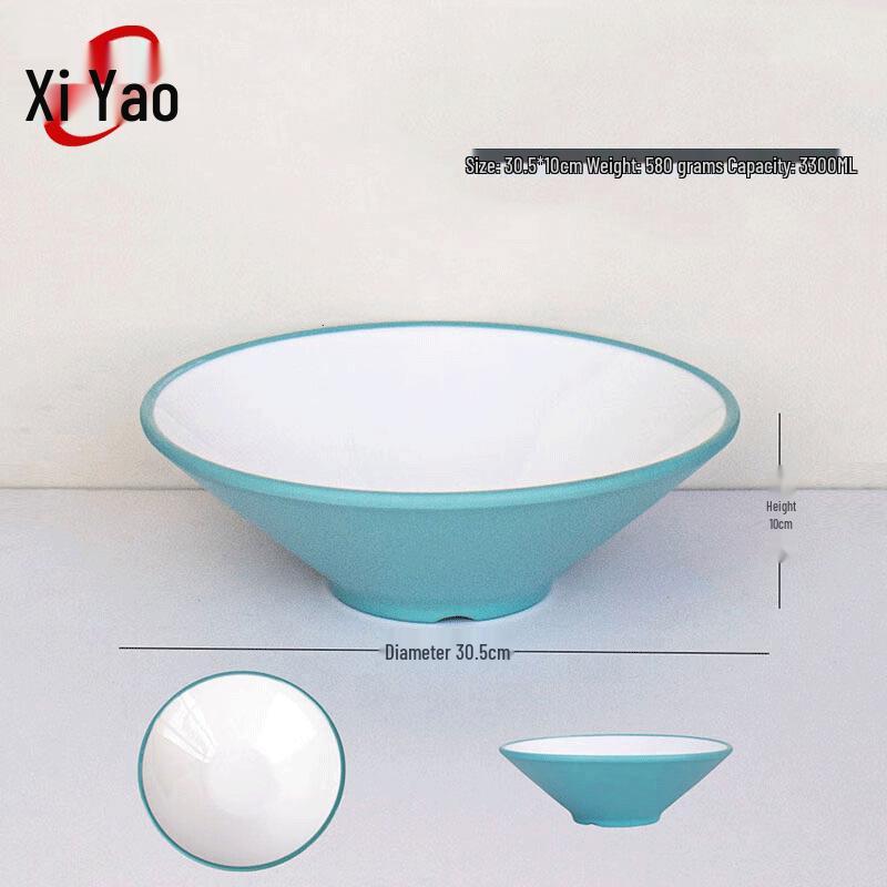Xiyao A5 Melamine Two-Tone Conical Noodle Bowl
