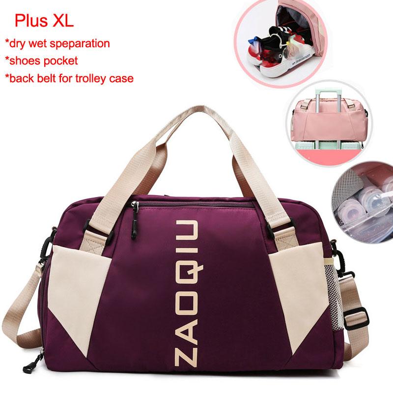 Travel Gym Bag Dry Wet Women Yoga Sports Handbags Fitness Training Shoulder Crossbody Bags Shoes Storage Pocket Luggage Handbag