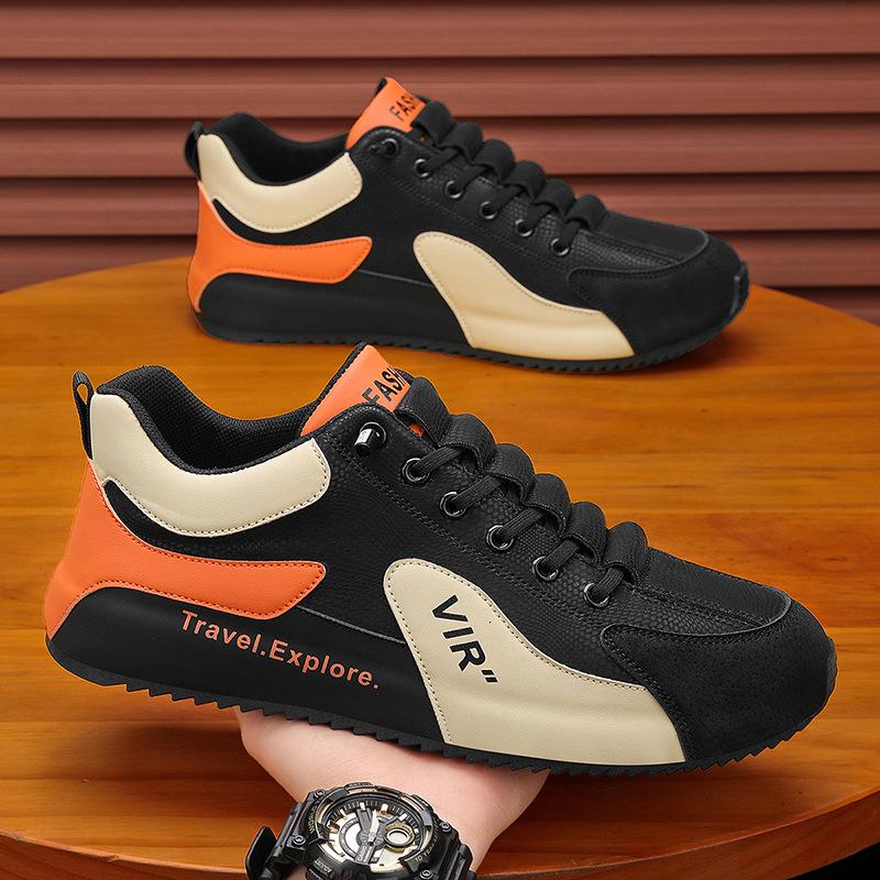 New Men's Platform Sneakers Designer Mesh Breathable Casual Shoes Outdoor Versatile Non-slip Wear-resistant Vulcanized Shoe 2025