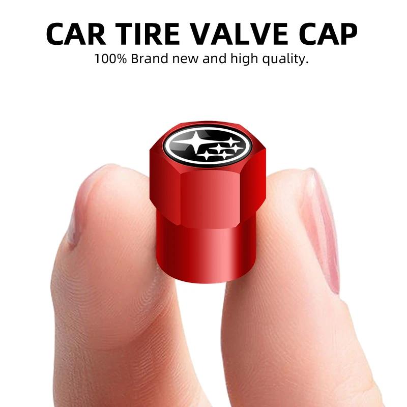 Car Tyre Valve Cap Dust Caps Wheel Valve Cover For Subaru Impreza Legacy WRX STI BRZ Forester Ascent Levorg XV WRC X666
