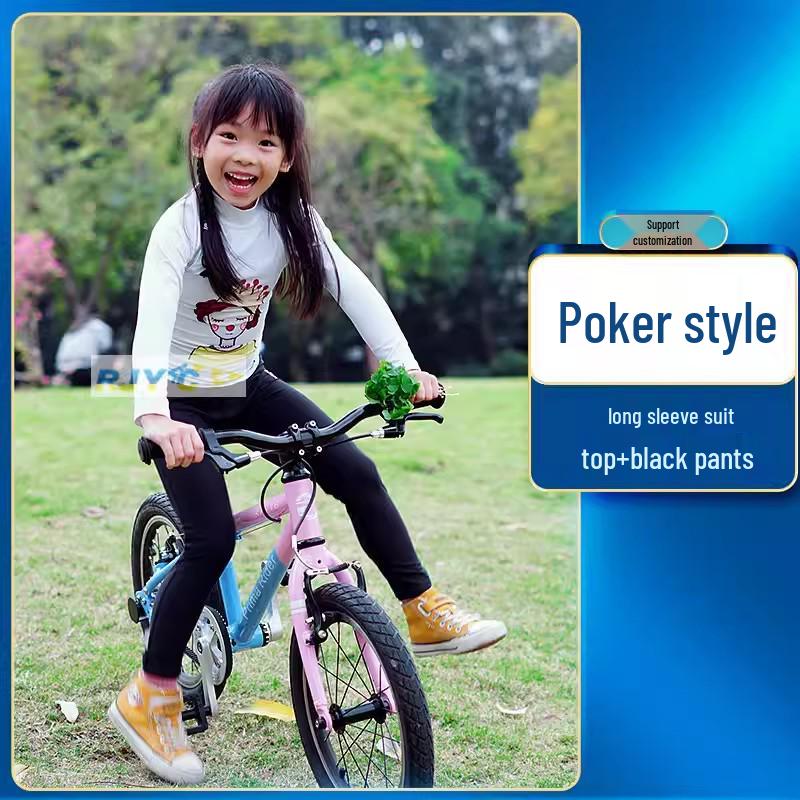 

Весенне-летний детский комплект для катания на беговеле Lake Blue Three Stripes Long Sleeve