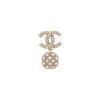 Chanel Pearl Logo Crystal Pendant Earrings Women Earrings AB6560-B06135-ND169