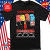 Teen Boys' Cotton T-shirt Summer Casual Graphic Tee Short Sleeve Shinedown 24 Years 2001-2025 Thank You For The Memories T-Shirt