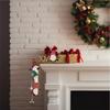 Wooden Xmas Door Corner Sign Home Atmosphere Layout Door Pendant Christmas Decoration