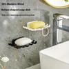 Soap Box Wall Mounted Drainage Shelf For Home Use No Punching High-end Bathroom New Soap Dish Rack Hooks For High-end Bathroom