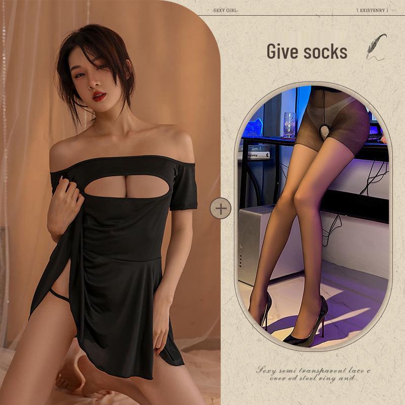 Sexy Strapskleid mit Strapsen - Elegante, kokette und aufreizende Nachtwäsche für Frauen