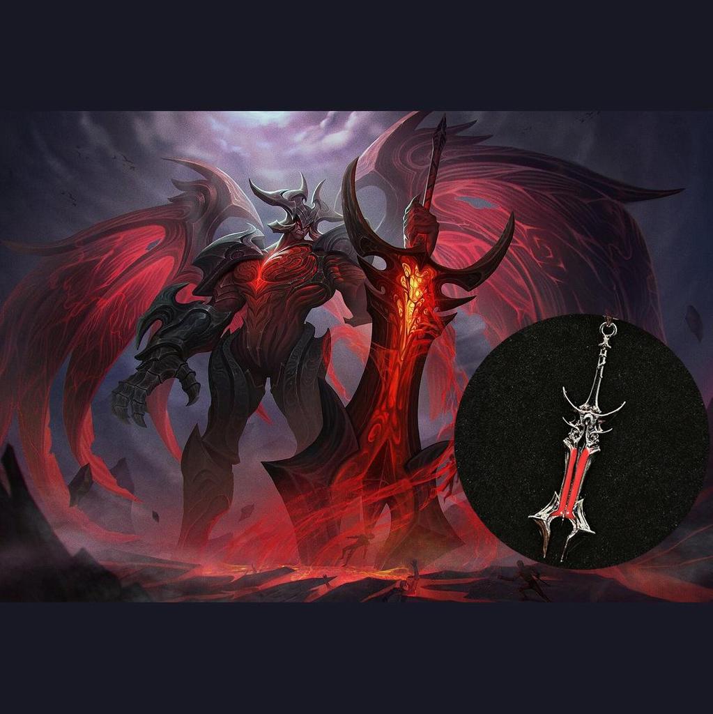 2024 League of Legends Aatrox Necklace: Men's Fashion Sweater Chain