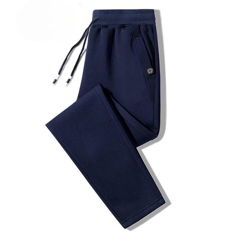 Herrenhosen Herbst/Winter Thermohose Locker geschnitten Gerades Bein Herrensporthose Lässig mit Bündchen Lange Hose