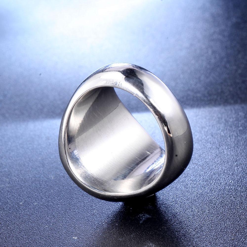 Solid Lips Ring 316L Stainless Steel Rock Man Punk Ring Size 7-13