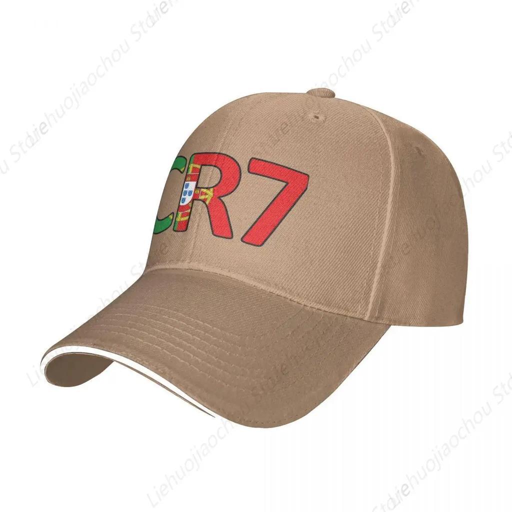 CR7 Football Soccer Baseball Caps Hip Hop Ronaldos Sandwich Cap Unisex Adjustable Dad Hat Travel Gift