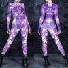 3D Digital Printing Stage Performance Costumes Adults Halloween Events Carnival Theme Party Cosplay Outfit Pretend Game Jumpsuit