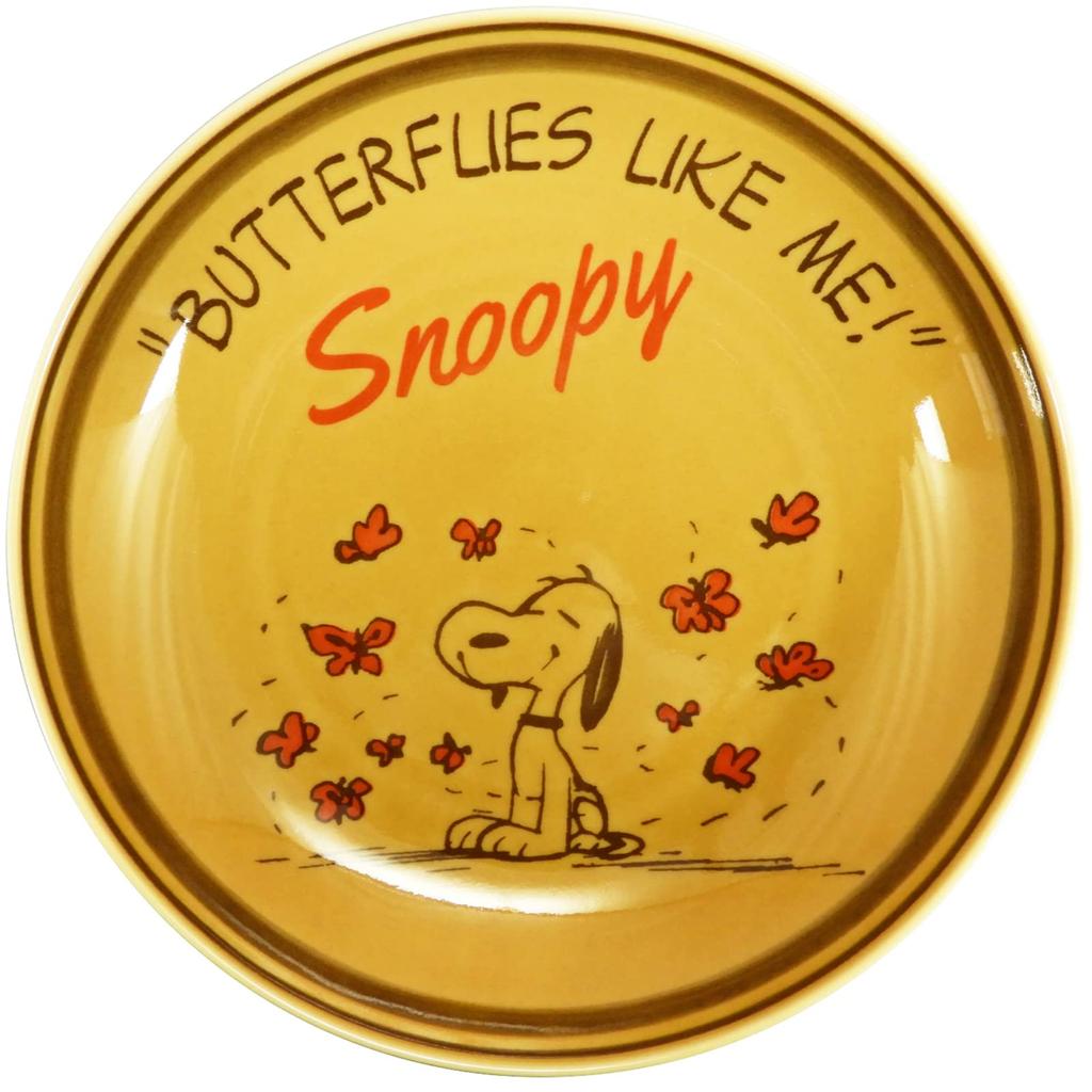 PEANUTS Pasta Dish Plate Pair Set 21cm Microwave Safe Retro Made In Japan SN920-139