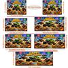 2D Flat banner 1pc Birthday Party4 Polyester Backdrop Banner Design For Garden Patio Room Wall Decor