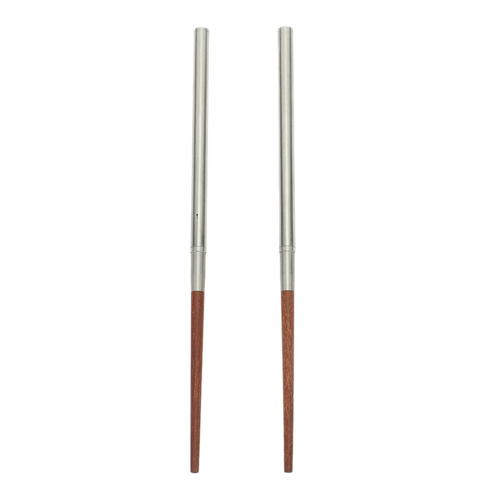 Foldable Wood Chopsticks Portable Detachable Wooden Flatware Chopsticks for Outdoor Camping