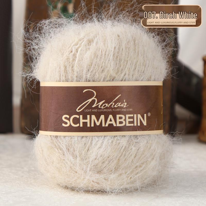 Garnset aus langhaarigem Alpaka-Mohair zum Handstricken von Puppen, Schals und Mützen