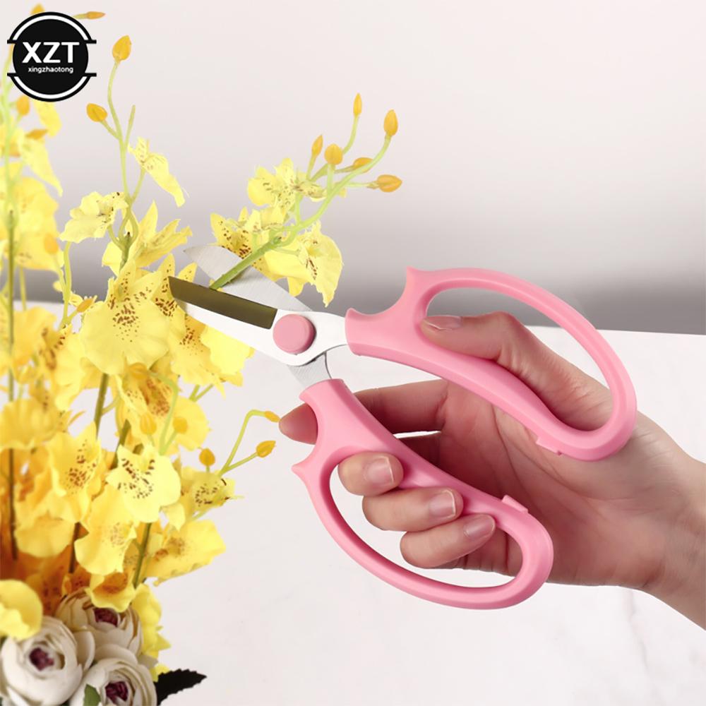 Stainless Steel Garden Scissors Floral Shears Professional Flower Scissor Comfortable Grip Handle Pruning Shear New