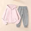 Kids Unisex Hoodie and Sweatpants Set - Casual Sport Outfit with Pullover Sweatshirt and Matching Pants for Boys Girls