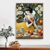 Full Round Diamond Painting The Princess Eating Apples Art Rhinestone Picture Mosaic DIY 5D Cross Stitch Embroidery Home Decoration
