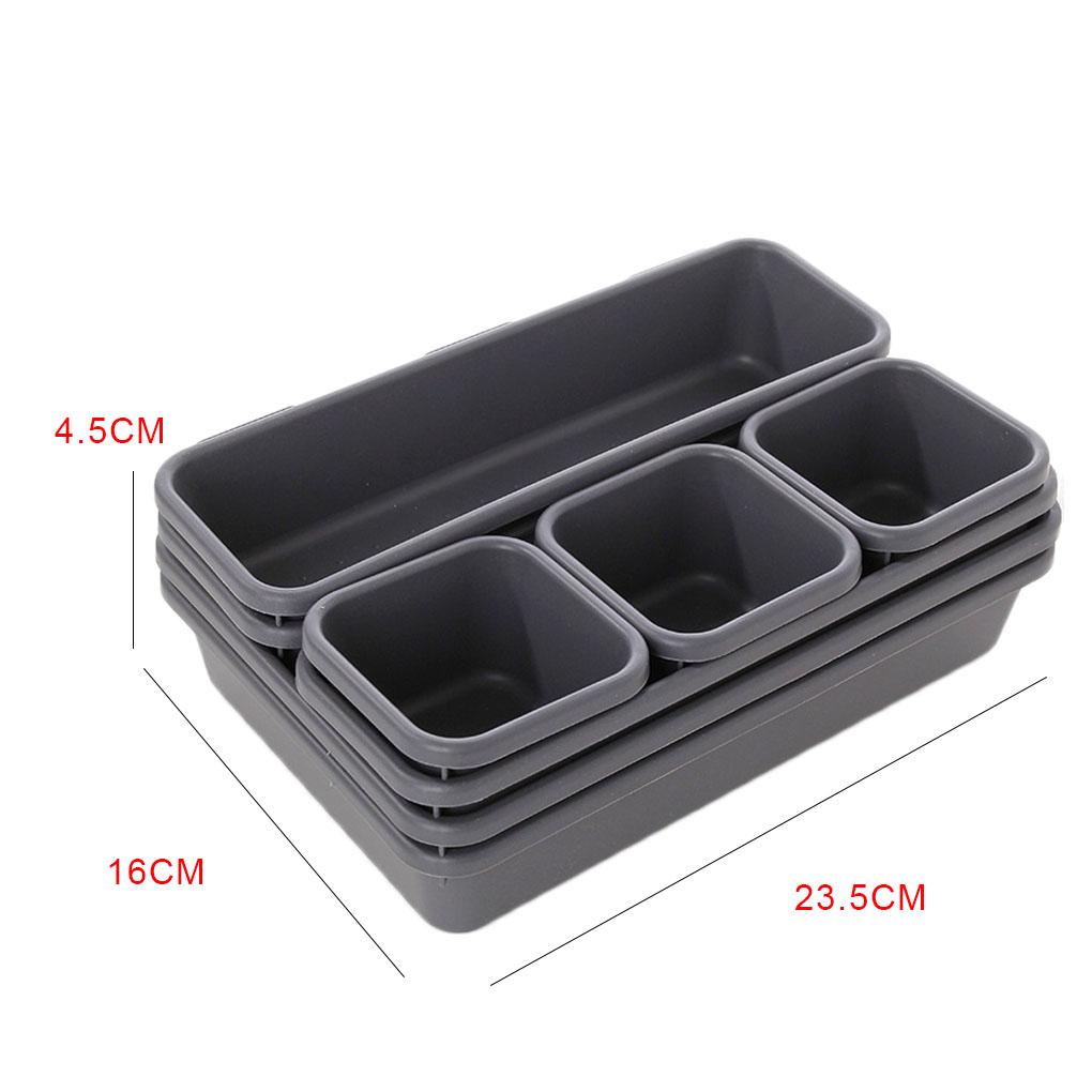 8Pcs Drawer Separate Organizer Free Combination Desk Drawer Storage Box